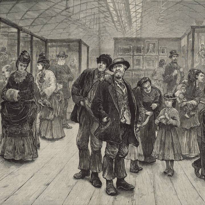 An image of visitors at Bethnal Green Museum