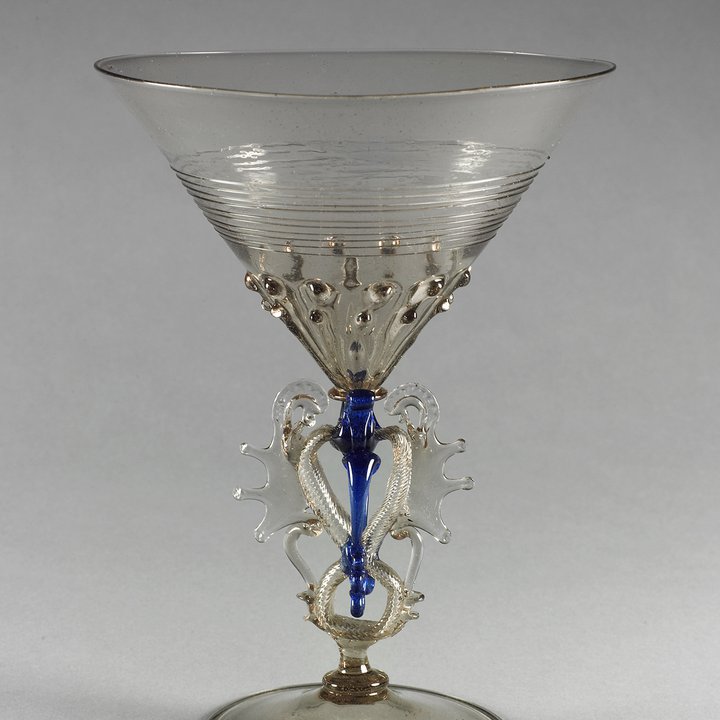 An image of a glass goblet