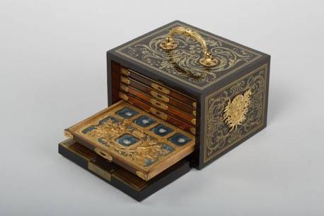 Medal cabinet, André-Charles Boulle, about 1715. Bibliothèque nationale de France (Condé.1 and Condé.2). © Bibliothèque nationale de France, Paris.