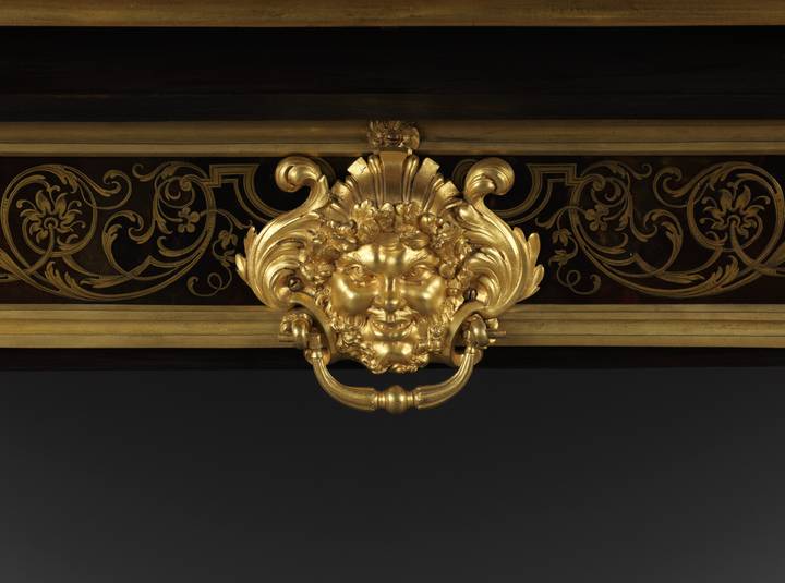 Detail, Attributed to André-Charles Boulle, Writing Table, about 1710 (F427).