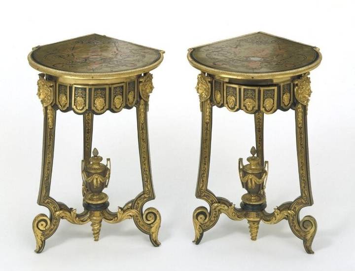 Pair of tables, attributed to André-Charles Boulle, about 1701–20. Victoria and Albert Museum (1015-1882).  © Victoria and Albert Museum, London.