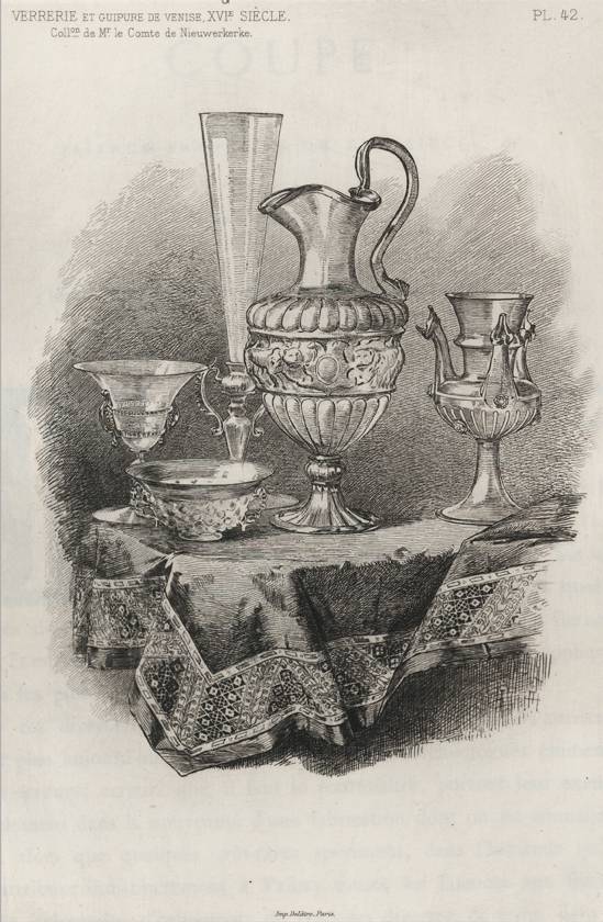 Plate 42 from Edouard Lièvre’s Les Collections célèbres, published in 1866.