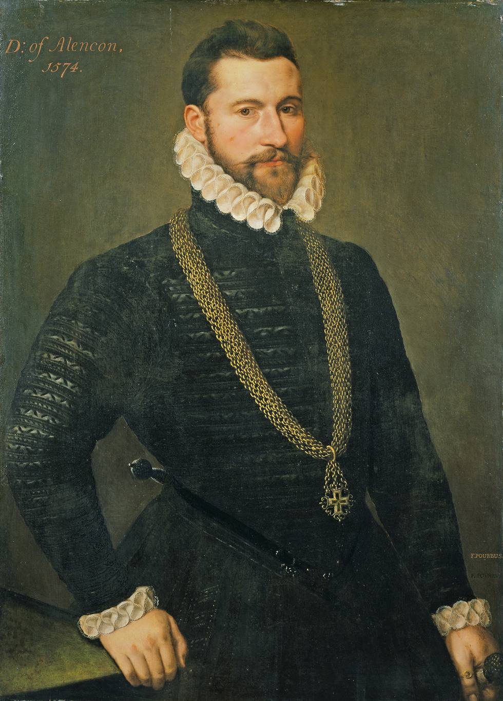 A painting of a man with a beard wearing a ruff