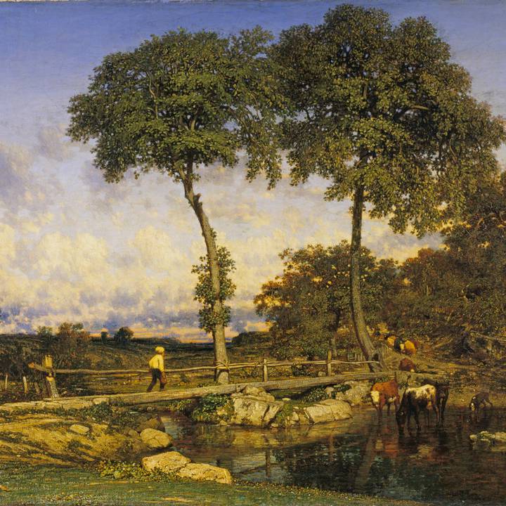 Landscape with a bridge