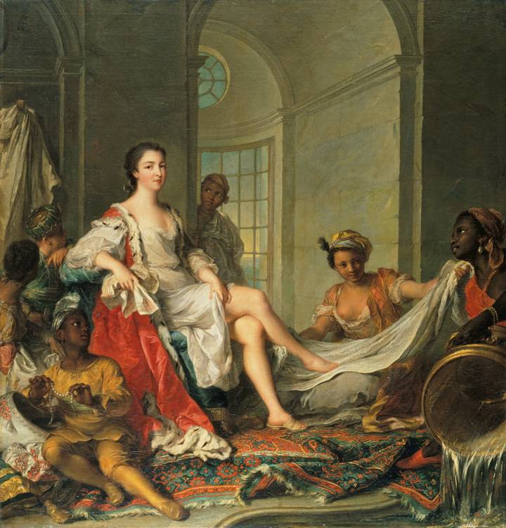 Jean-Marc Nattier, Mademoiselle de Clermont en Sultane, 1733. The Wallace Collection (P456).
