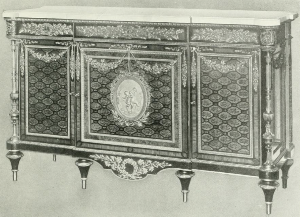 An image of an eighteenth-century chest-of-drawers