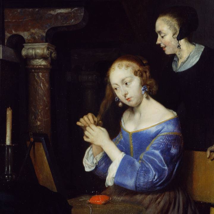 woman and group in theatre