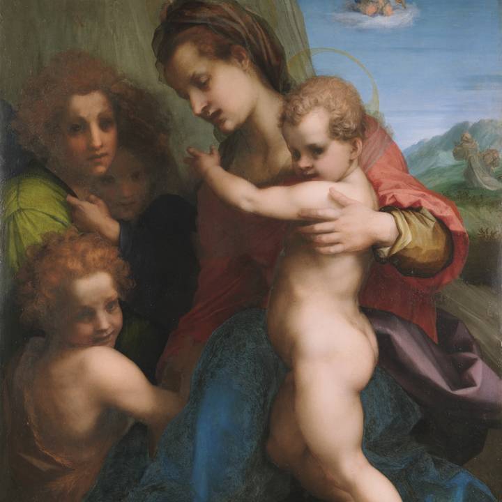 woman and group in theatre